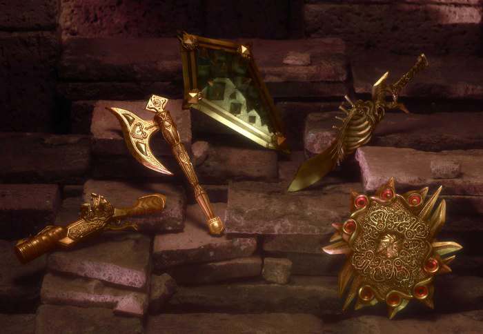 Final Fantasy XII Play Arts Våpen Set square enix