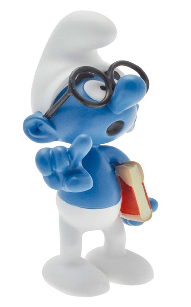 Smurfs Brainy Smurf Figur - Intellektuell och Charmig Karaktär plastoy