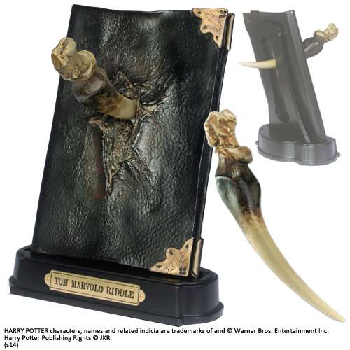 Harry Potter Basilisk Fang och Tom Riddle Dagbok noble collections