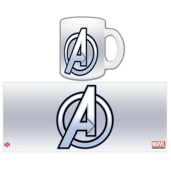 Avengers Logo Mug – Kaffe- och Teälskare, Fånga Superhjälteandan semic