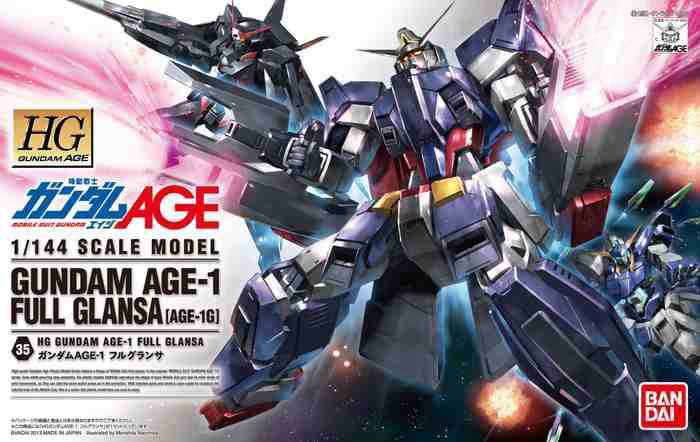 HG Gundam Age-1 Full Gransa 1/144 Byggsats bandai model kit gunpla