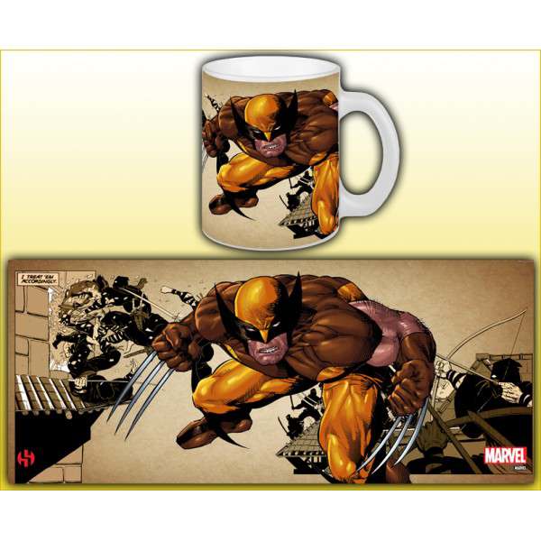 Wolverine Brun Mugg - Marvel Samlarobjekt semic