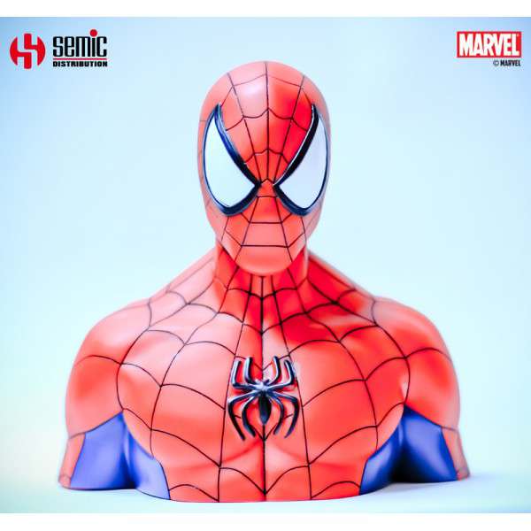 Spider-man Deluxe Bust Bank (Semic) - En Samlarobjekt för Fans semic