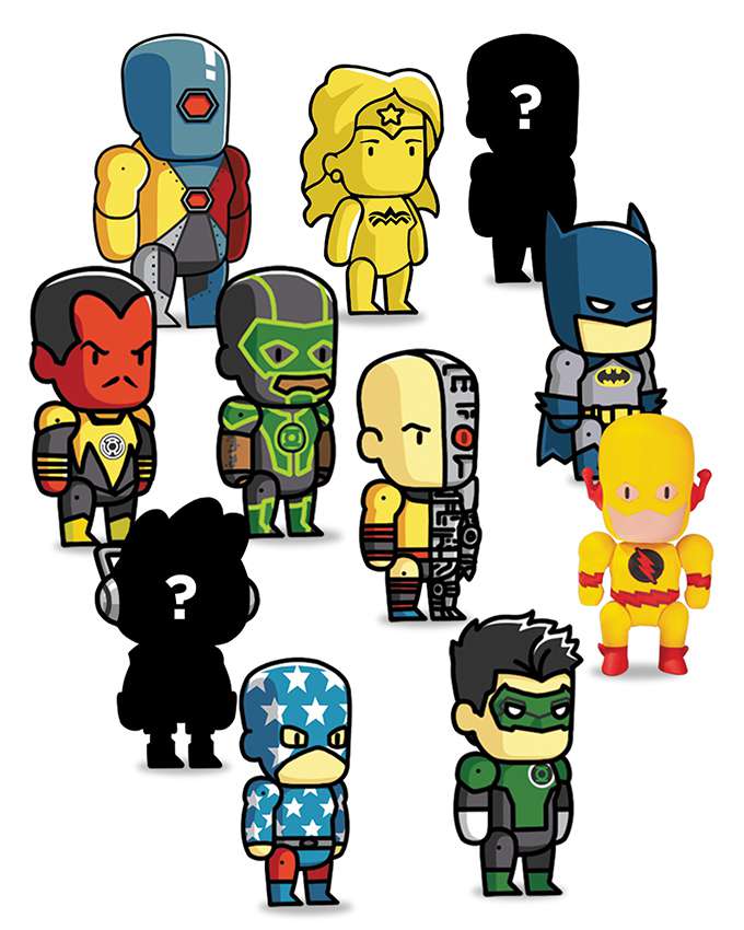 Scribblenauts Unmasked: DC Comics Mini Figuriner (18-pack) dc direct