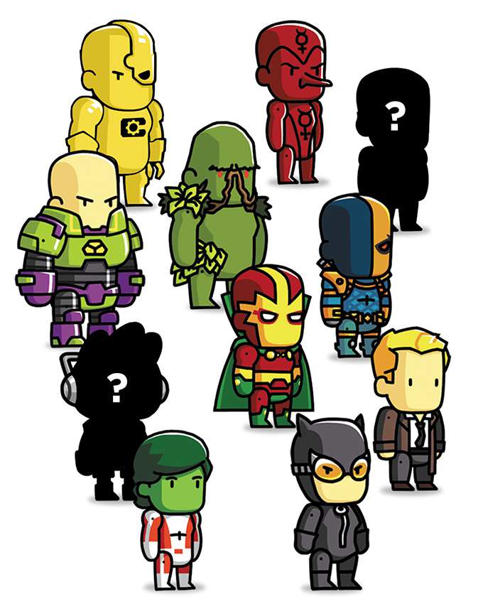 Scribblenauts Unmasked Mini Figures S.4 - 18 Pack dc direct