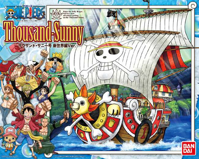 One Piece Thousand Sunny New World Version - Samlarfigur bandai model kit gunpla