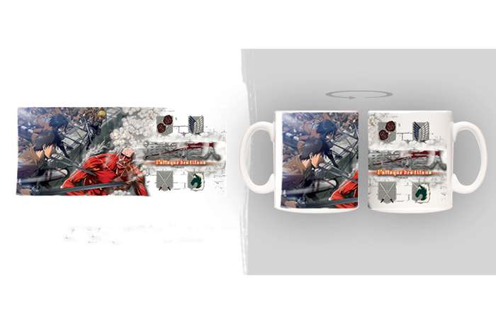 Attack on Titan Blason Mug – Perfekt för Anime-fans unekorn