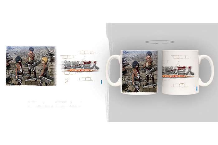 Attack on Titan Trio Mug - Inspirerad av Din Favorit Anime unekorn