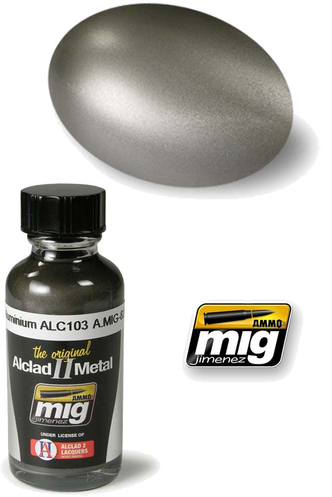Alclad II Metal Dark Aluminium 8203 - 30 ml ammo by mig jimenez