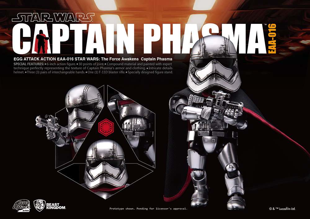 Star Wars: The Force Awakens Captain Phasma Egg Attack Figur beast kingdom