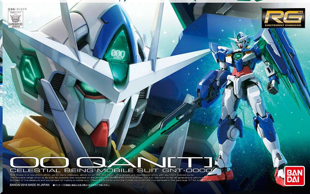 RG OO Qant 1/144 Byggsats bandai model kit gunpla