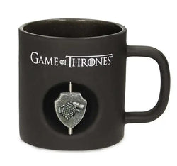 Game of Thrones Stark Spin Logo Svart Kristallmugg - Robotto