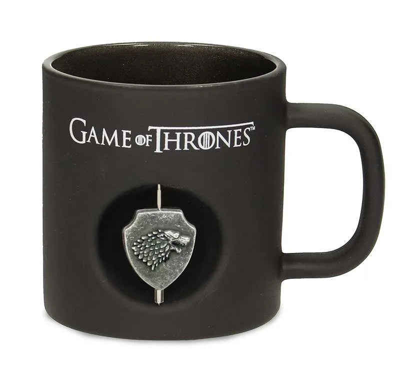 Game of Thrones Stark Spin Logo Svart Kristallmugg - Robotto