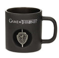 Game Of T Lannister Snurrande Logotyp Glas Svart Kristallmugg