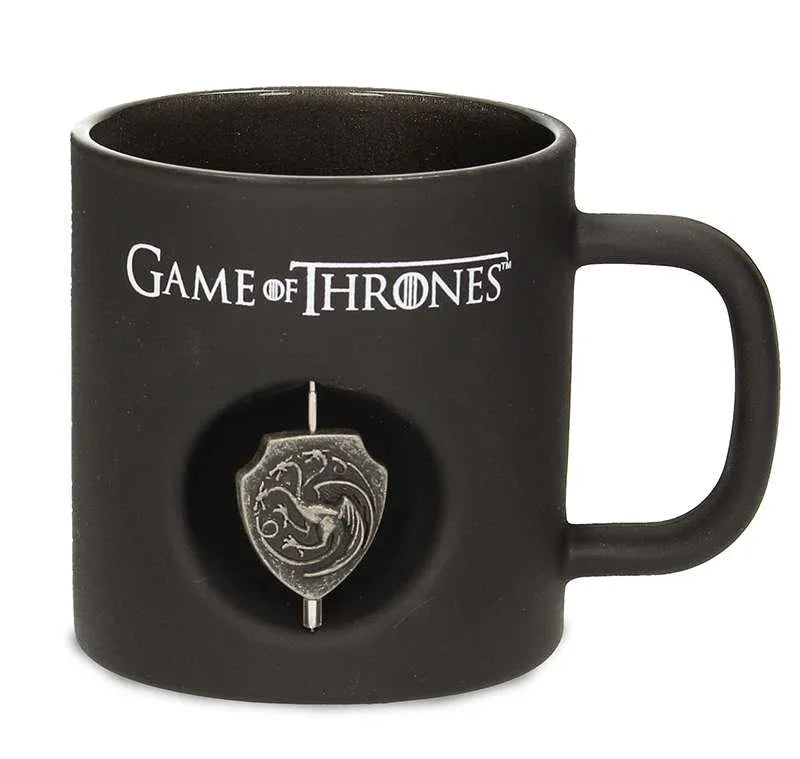 Game of Thrones Spinning Logo Svart Kristallmugg - Robotto