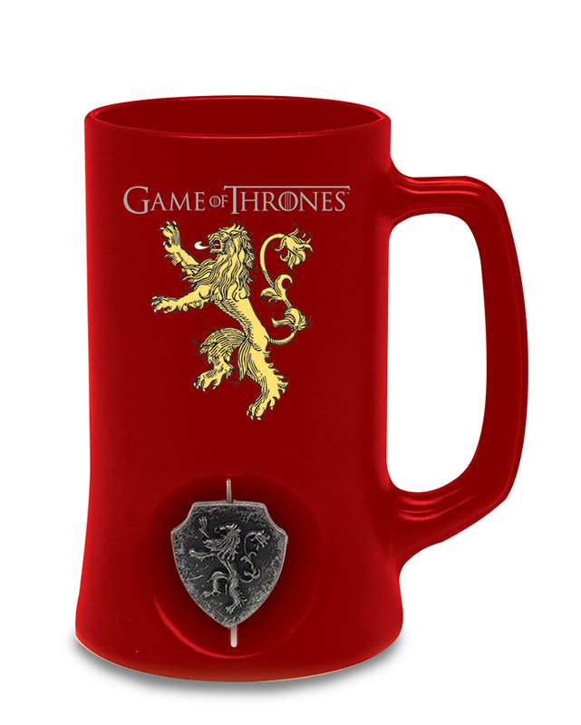 Game of Thrones Lannister Spin Logotyp Röd Stein