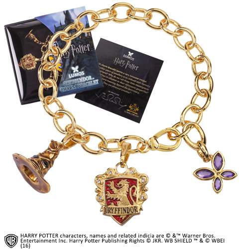 HP Lumos Gryffindor Charm Bracelet - Magisk Smycke för Fans noble collections