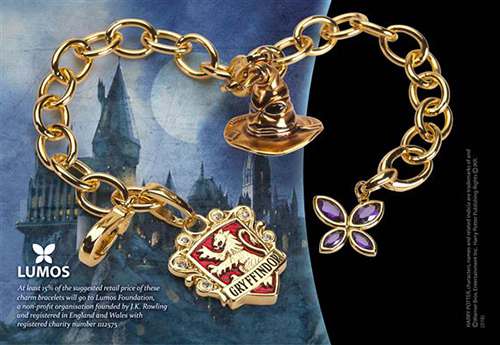 HP Lumos Gryffindor Charm Bracelet - Magisk Smycke för Fans noble collections