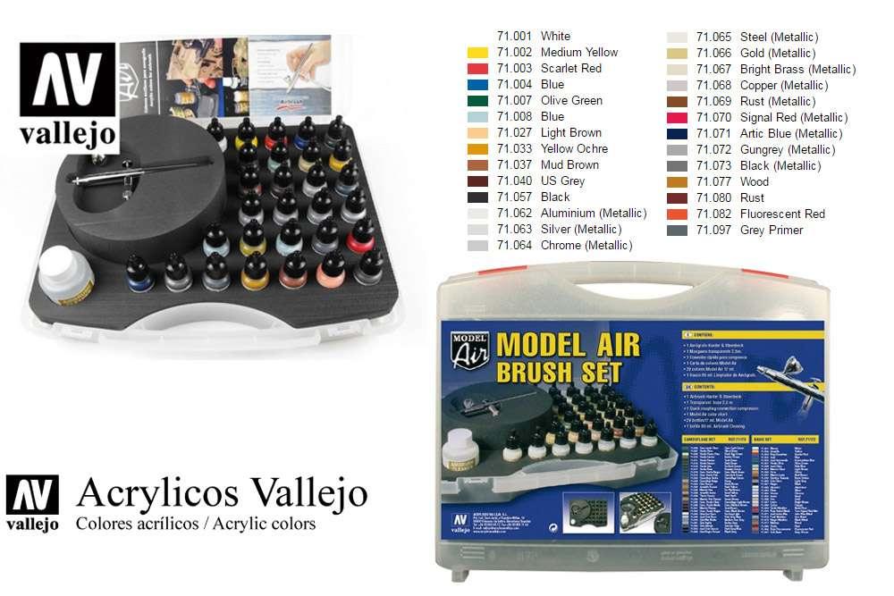 Model Air 71172 Färgset med Airbrush - Robotto