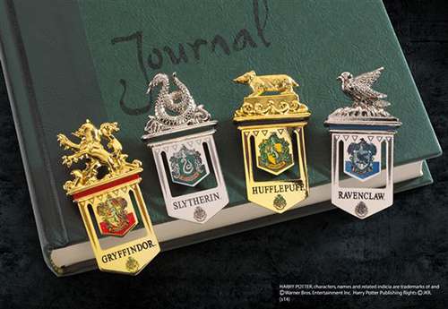 Hp Hogwarts House Bookmark Set - Perfekt för varje Harry Potter-fan noble collections