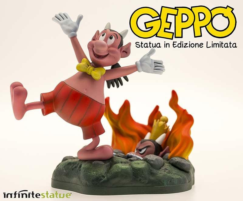 Geppo Staty - Handmålad Resin Statue - Robotto