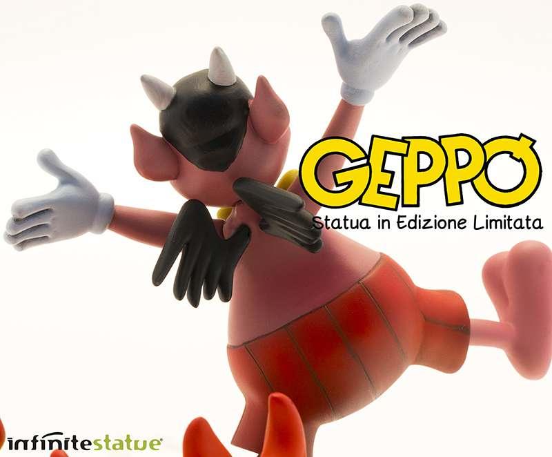 Geppo Staty - Handmålad Resin Statue - Robotto