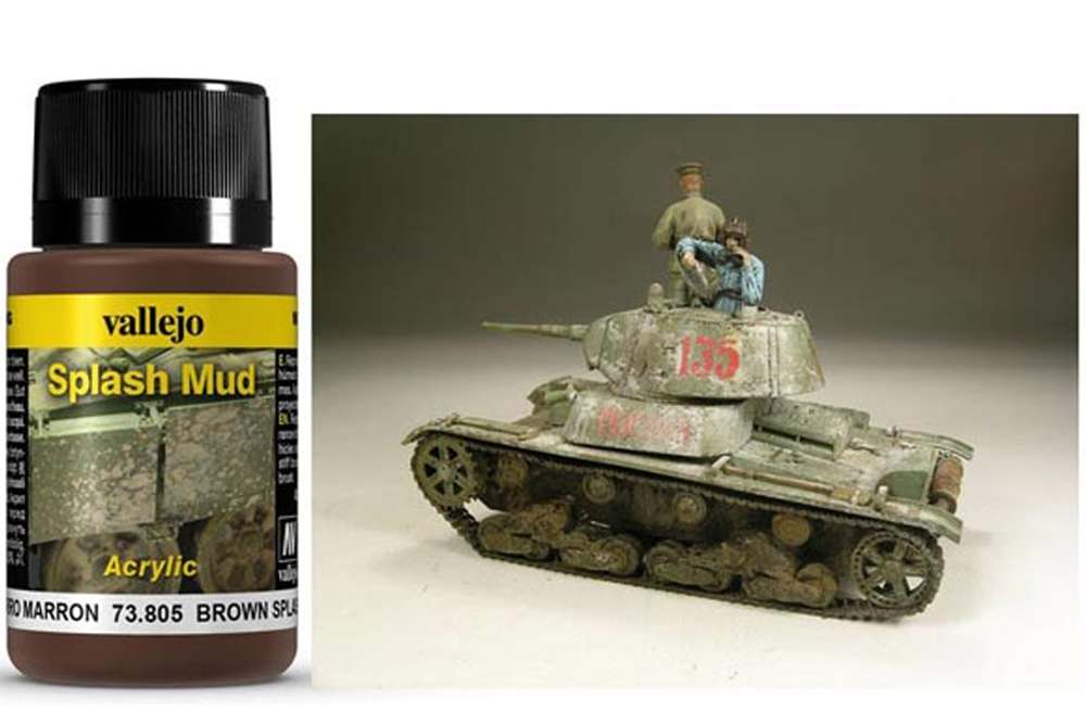 Weathering 73805 Brown Splash Mud 40ml vallejo