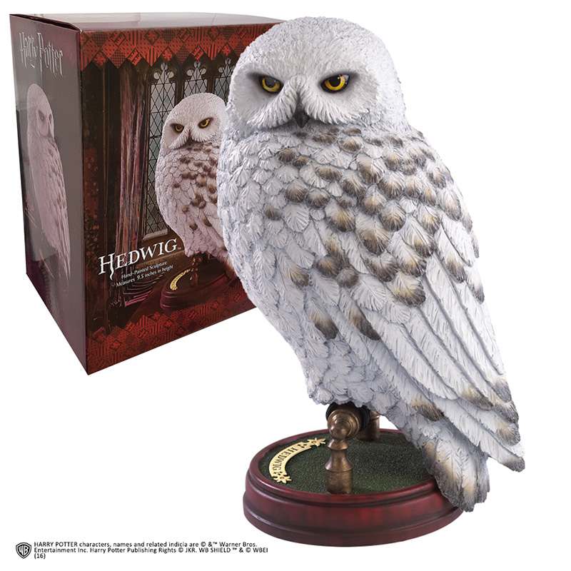 Harry Potter Hedwig Staty – Handmålad Skulptur noble collections