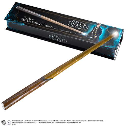 HP FB Newt Scamander Illuminating Wand noble collections