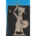 54 mm Atotoztli Aztec krigarkriga miniatyr i detaljerad resin