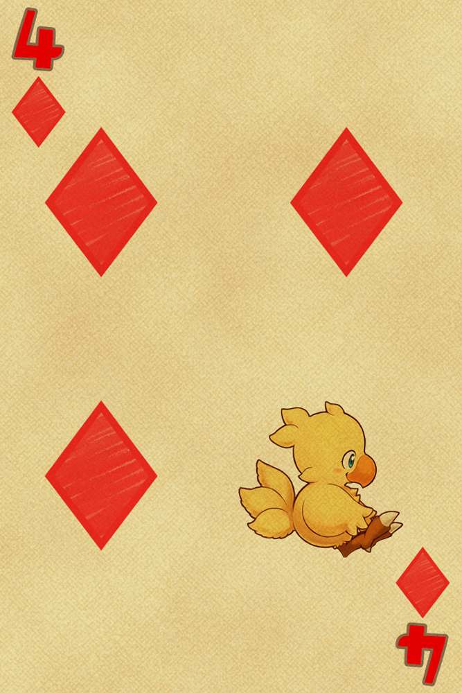 Final Fantasy - Chocobo Spelkort square enix