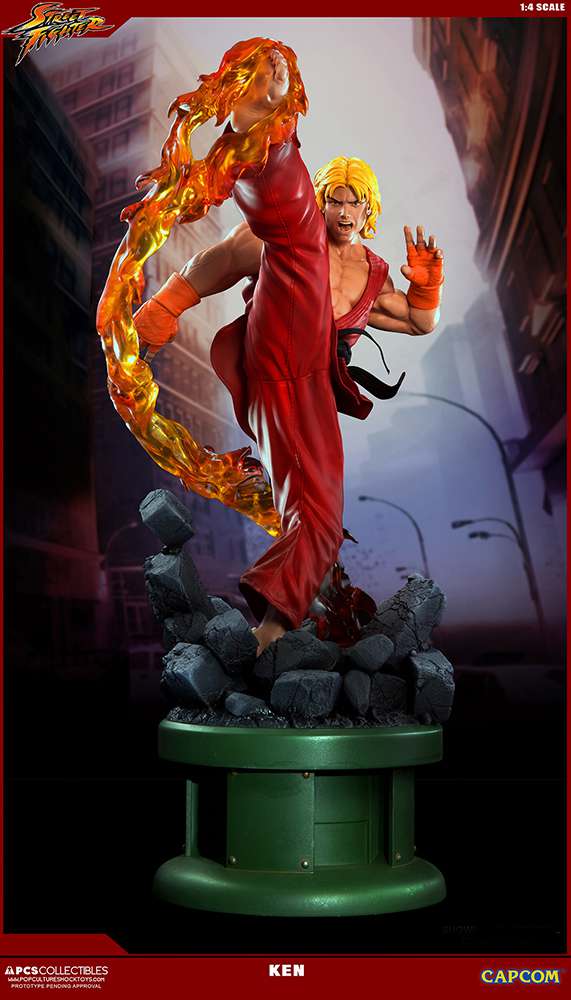 Street Fighter 5 Ken 1/4 Ultra Statue pop culture shock