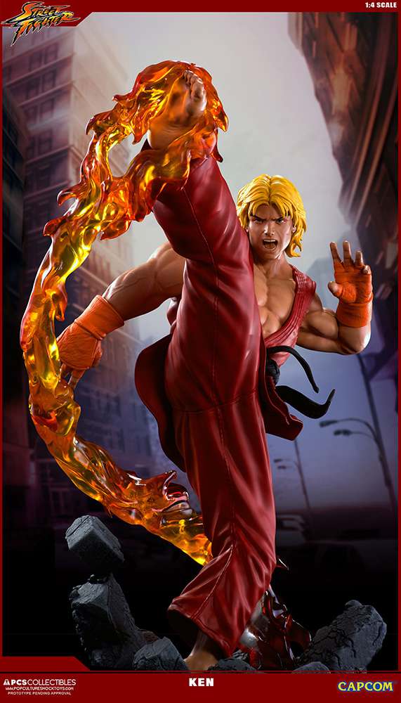 Street Fighter 5 Ken 1/4 Ultra Statue pop culture shock