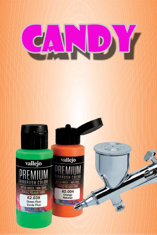 Premium Airbrush Candy Mörk Gul 62072 vallejo