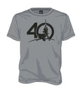 T-Shirt 40-årsjubileum Grå - XXL