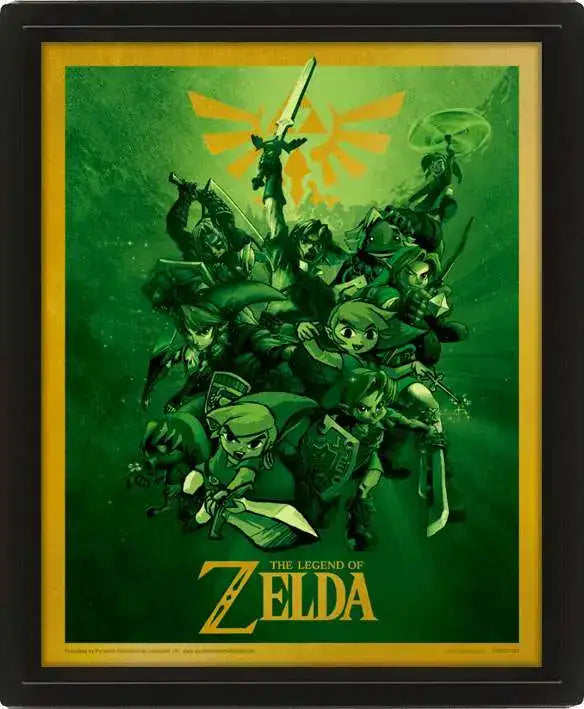 THE LEGEND OF ZELDA POSTER 3D LENTICULAR