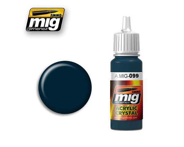 Crystal Black Blue 0099 ammo by mig jimenez