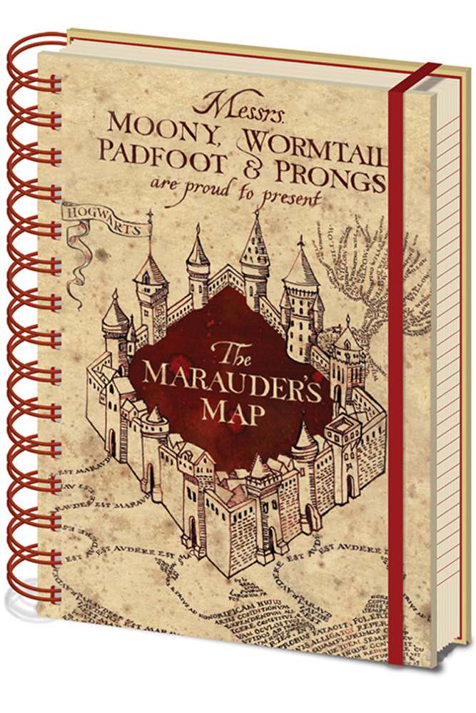 Harry Potter Marauder Map Anteckningsblock A5 pyramid international