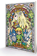 Legend of Zelda Stained Glass Trätryck 40 x 60 cm pyramid international