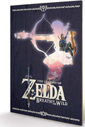 Legenden om Zelda: BotW Silhouette Trätryck pyramid international