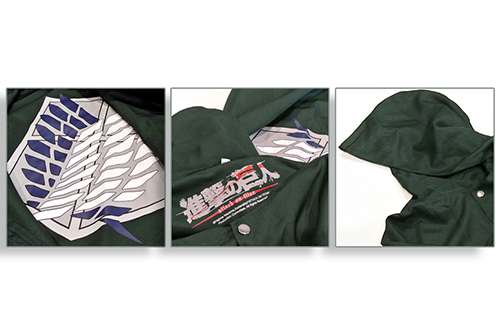 Attack on Titan Officiell Grön Cape unekorn