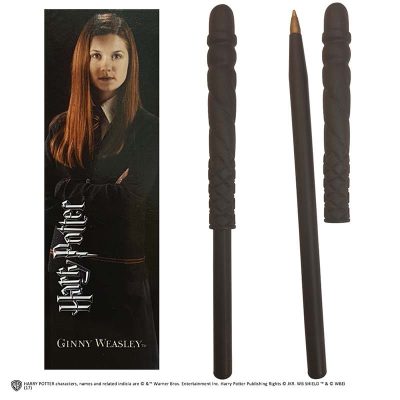 Harry Potter Ginny Wand Pen och Litteraturmärke noble collections