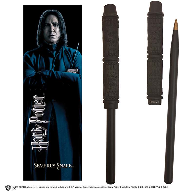 Harry Potter Severus Snape Wand Pen och Bokmärke noble collections