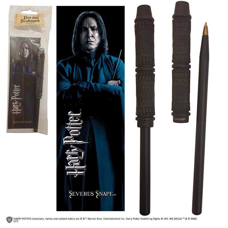 Harry Potter Severus Snape Wand Pen och Bokmärke noble collections