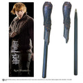 Harry Potter Ron Weasley Wand Pen och Bokmärke noble collections
