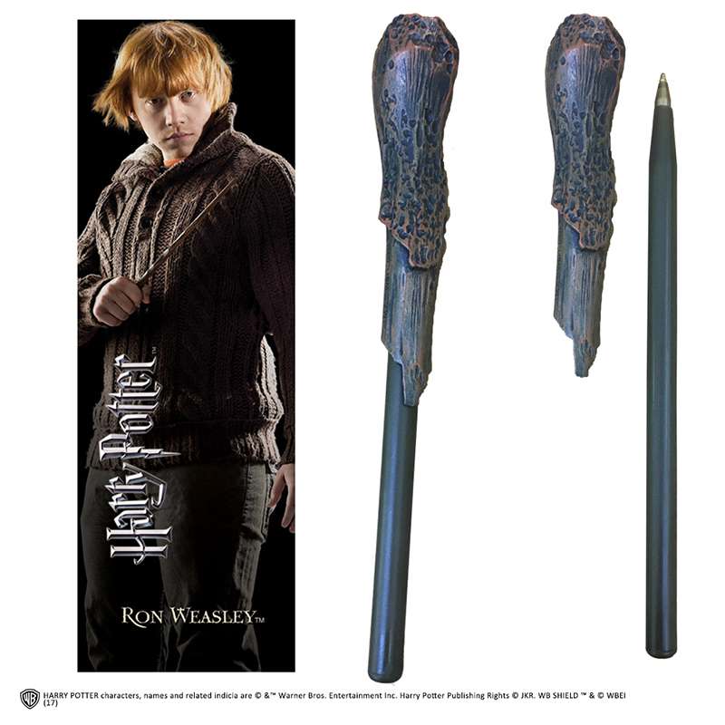 Harry Potter Ron Weasley Wand Pen och Bokmärke noble collections