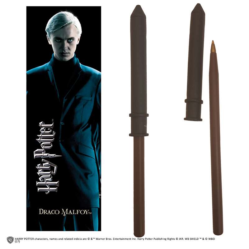 Harry Potter Draco Malfoy Pen och Lämplig Bokmärke noble collections