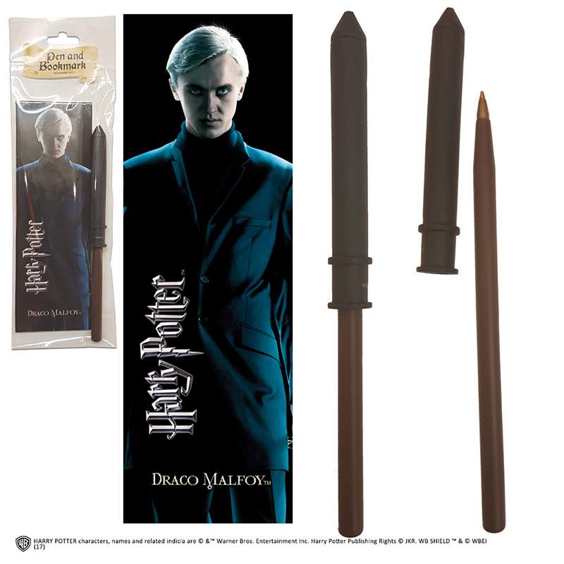 Harry Potter Draco Malfoy Pen och Lämplig Bokmärke noble collections