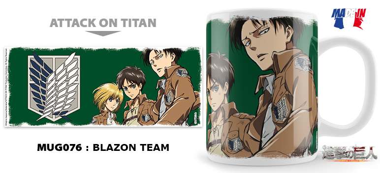 Aot Blazon Team Mug – Perfekt för Fans av Attack on Titan unekorn