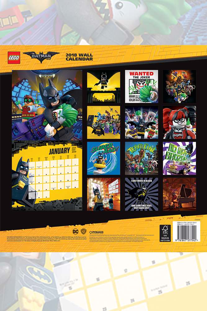 Lego Batman 2018 Kalender pyramid international